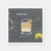 Sidecar Cocktail Servet (Voorkant)