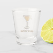 Sidecar Cocktail Shot Glas (Achterkant)