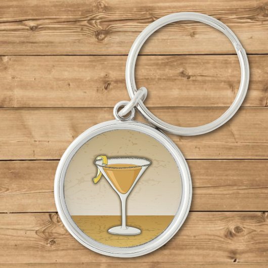 Sidecar cocktail sleutelhanger