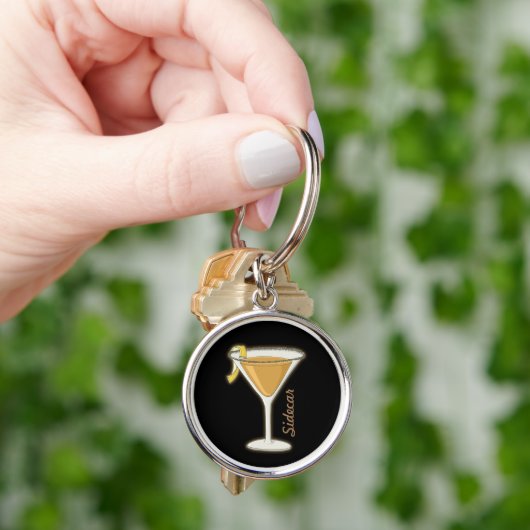 Sidecar cocktail sleutelhanger (Hand)