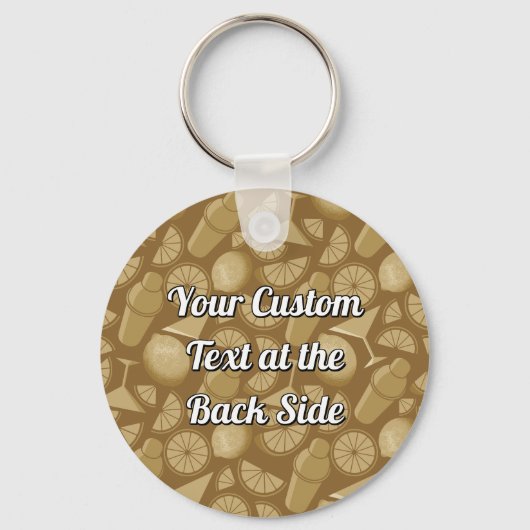 Sidecar Cocktail Sleutelhanger (Achterkant)