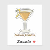 Sidecar Cocktail Sticker (Vel)