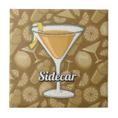 Sidecar-cocktail Tegeltje (Voorkant)