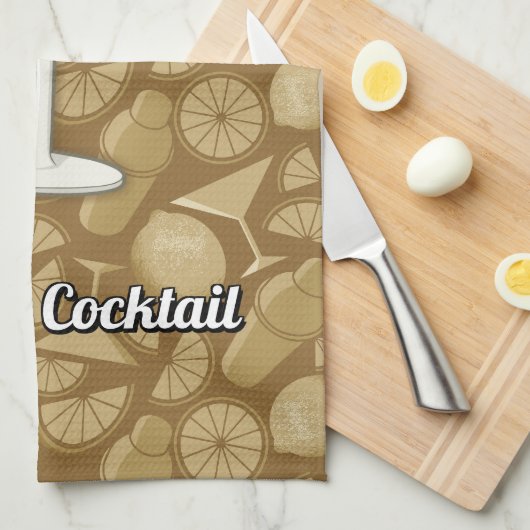 Sidecar cocktail theedoek (Quarter Fold)