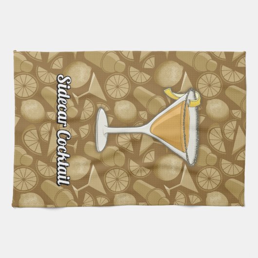 Sidecar cocktail theedoek (Horizontaal)