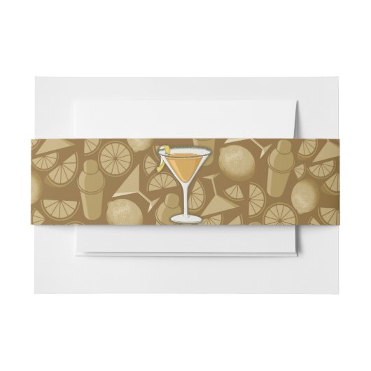 Sidecar cocktail uitnodigingen wikkel (Voorkant Voorbeeld)