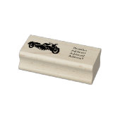 Sidecar paarse motorrijwielillustratie rubberstempel (Stempel)