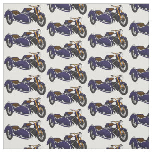 Sidecar paarse motorrijwielillustratie stof