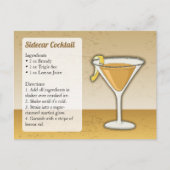 Sidecar Recept Kaart (Voorkant)