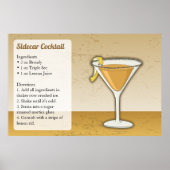 Sidecar Recipe Poster (Voorkant)