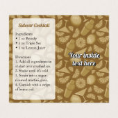 Sidecar Recipe Visitekaartje (Binnenkant ongevouwen)