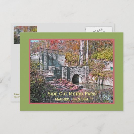 "SIDECUT METROPARK/MAUMEE,OHIO USA" BRIEFKAART (Voorkant / Achterkant)