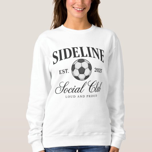 Sideline Social Club Shirt - Luid en trots Voetbal (Voorkant)