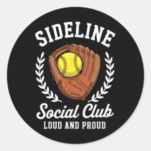 Sideline Social Club Zachte Handschoen Ll Trotse M Ronde Sticker
