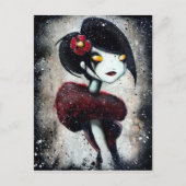 Sidelong (rood) briefkaart (Voorkant)