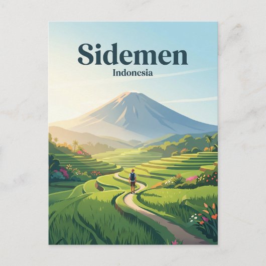 Sidemen Valley Indonesië Briefkaart (Voorkant)