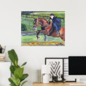 Sidesaddle Horse Show Portret Poster (Thuiskantoor)