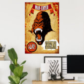 Sideshow Art - Shetani the Man - Eating Gorilla Poster (Thuiskantoor)