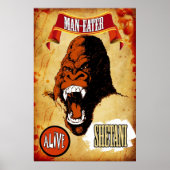Sideshow Art - Shetani the Man - Eating Gorilla Poster (Voorkant)