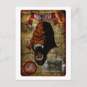 Sideshow Banner met Man Eating Gorilla Briefkaart (Voorkant)