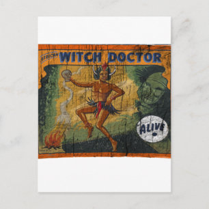 Sideshow Banner Witch Doctor Briefkaart