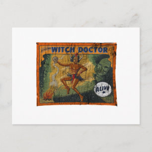 Sideshow Banner Witch Doctor Briefkaart