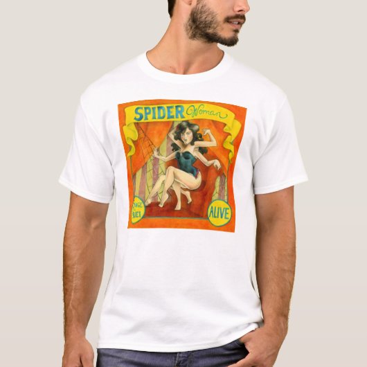 Sideshow freakshow T-shirts, SPIDER VROUW T-shirt (Voorkant)
