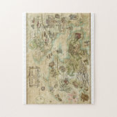 Sideshow Monkey Wereldkaart, puzzel (Verticaal)