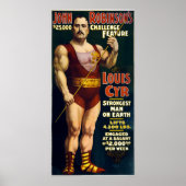  Sideshow Sterker Man op Aarde Louis Cyr Poster (Voorkant)