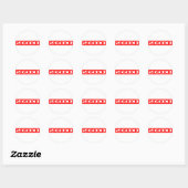 Sidetrap Stamp Ronde Sticker (Vel)