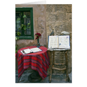 Sidewalk cafe, Chania, Kreta, Griekenland