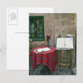 Sidewalk cafe, Chania, Kreta, Griekenland Briefkaart (Voorkant / Achterkant)
