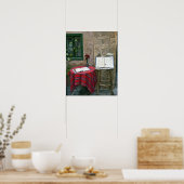 Sidewalk cafe, Chania, Kreta, Griekenland Poster (Keuken)