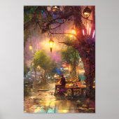 Sidewalk cafe' poster (Voorkant)