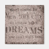 "Sidewalk Dreams-Little Italy, NYC" Magnet (Voorkant)