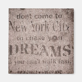 "Sidewalk Dreams-Little Italy, NYC" Magnet