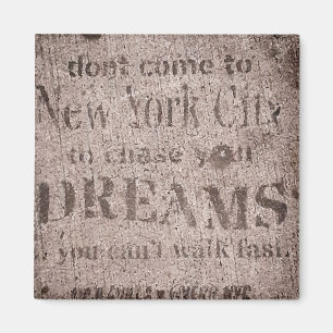 "Sidewalk Dreams-Little Italy, NYC" Magnet