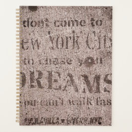"Sidewalk Dreams-Little Italy, NYC" Planner