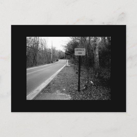 Sidewalk Ends Briefkaart (Voorkant)