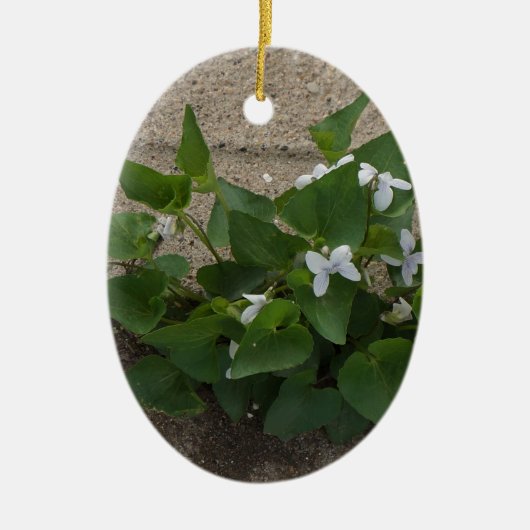 Sidewalk Flower Keramisch Ornament (Voorkant)