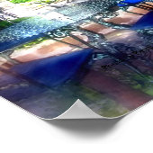 Sidewalk-impressies van het Taos-Poster Poster (Hoek)