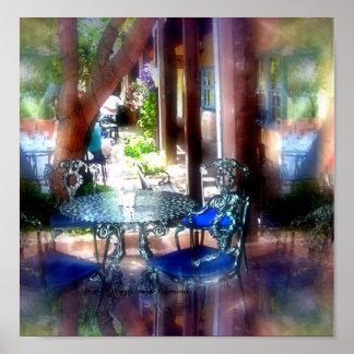 Sidewalk-impressies van het Taos-Poster Poster