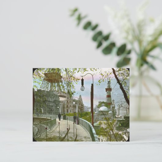 Sidewalk in Paris Briefkaart (Staand voorkant)