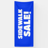 Sidewalk Sale! Blauwe banner (Verticaal)