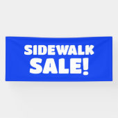 Sidewalk Sale! Blauwe banner (Horizontaal)