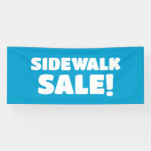Sidewalk Sale! Blauwe banner (Horizontaal)