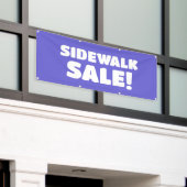 Sidewalk Sale! Paarse banner (Buitenkant Gebouw)