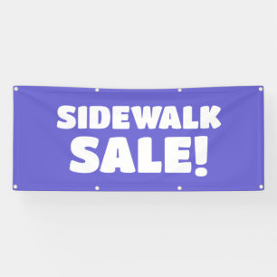 Sidewalk Sale! Paarse banner