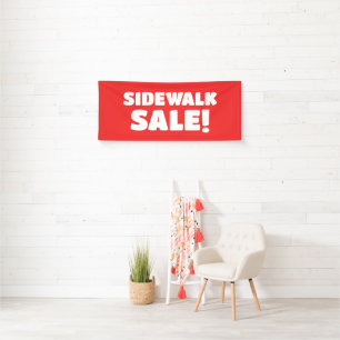 Sidewalk Sale! rode banner