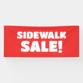 Sidewalk Sale! rode banner (Horizontaal)
